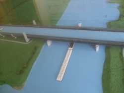 Modell der Kanalbrücke über die Elbe